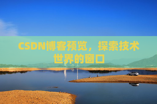 CSDN博客预览，探索技术世界的窗口